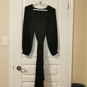 Black Zara longsleeve jumpsuit